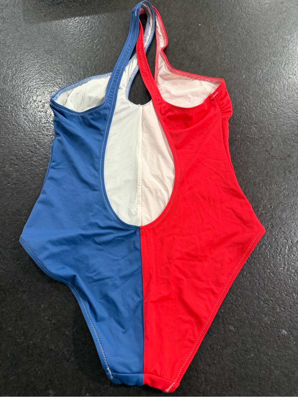 Solid and Striped one piece swimsuit - Picture 2 of 3